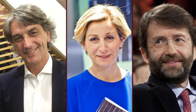 L'On. Giuseppe Aieta Presidente Commissione Bilancio della regione Calabria, il Sottosegretario On. Dorina Bianchi e il Ministro Dario Franceschini