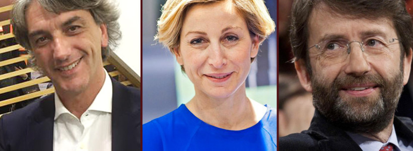 L'On. Giuseppe Aieta Presidente Commissione Bilancio della regione Calabria, il Sottosegretario On. Dorina Bianchi e il Ministro Dario Franceschini